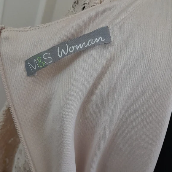 Nude lade short sleeve fit & flare midi dress - Picture 5 of 6